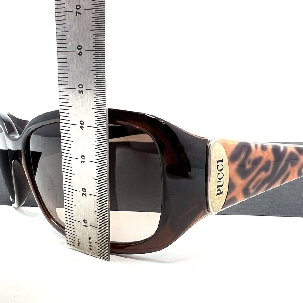 Emilio Pucci Sunglasses Women's Fashion EP677S 204 Chocolate/Leopard 58mm - Picture 12 of 13